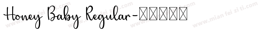 Honey Baby Regular字体转换